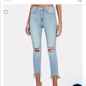 L’AGENCE High Line Distressed Skinny Jeans
